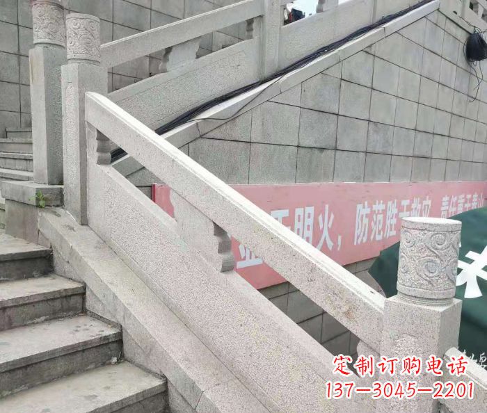 鹤壁园林景观大理石桥栏板石雕_1 (2)