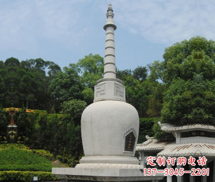 鹤壁园林景观大理石舍利塔石雕