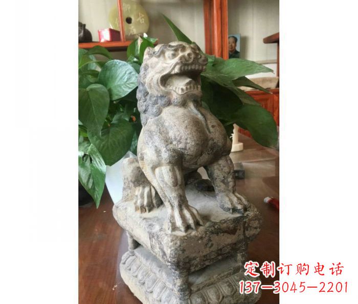 鹤壁园林景观大理石狮子石雕