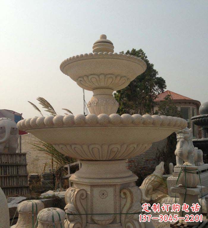 鹤壁园林景观大型喷泉石雕