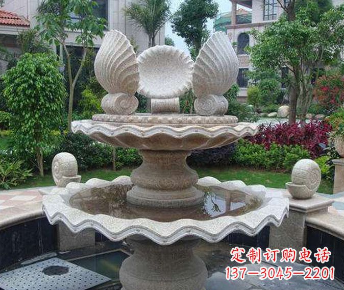 鹤壁园林景观多层喷泉石雕