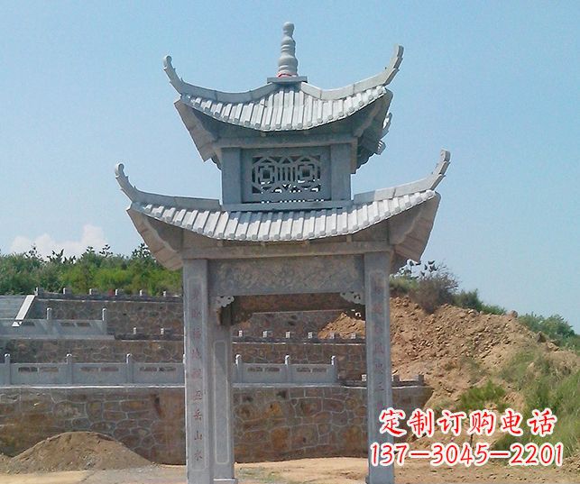 鹤壁园林景观仿古石雕凉亭