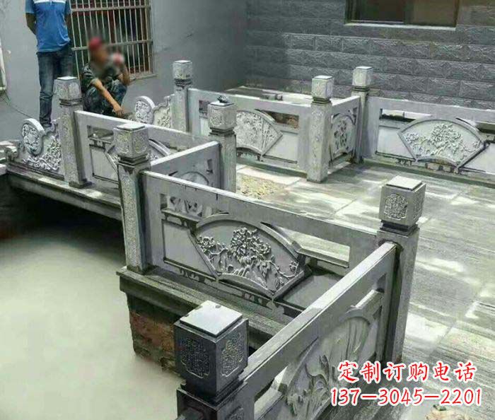 鹤壁园林景观仿古石浮雕栏板 (4)