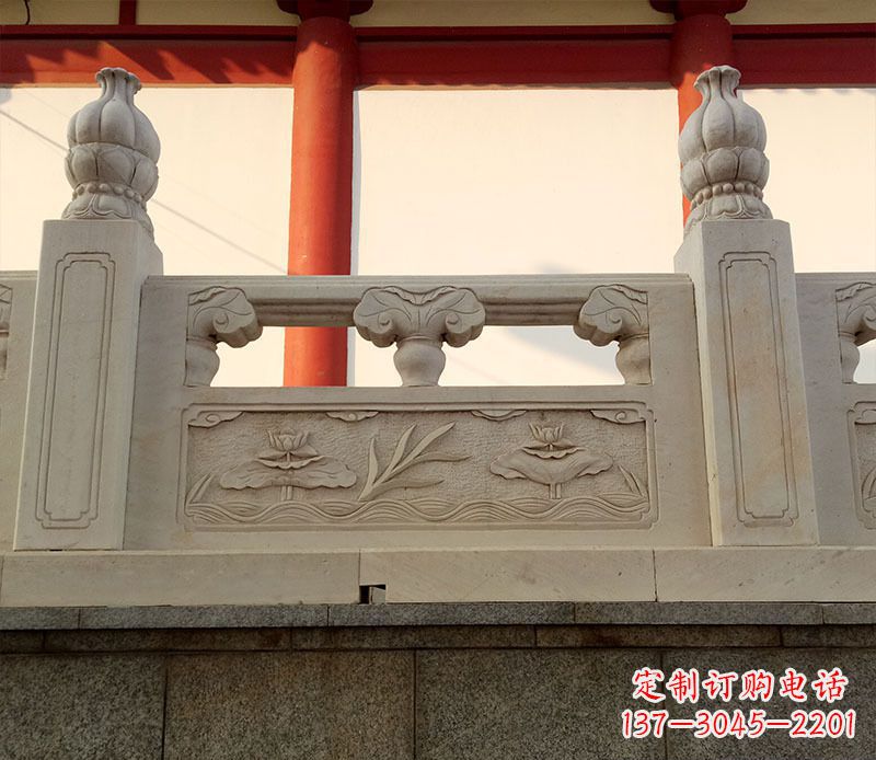 鹤壁园林石浮雕栏板景观石雕 (2)