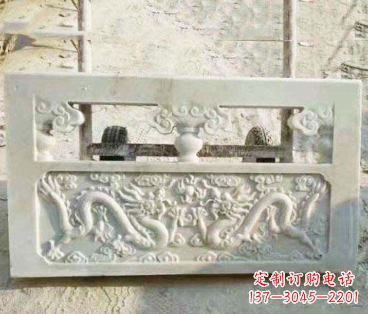 鹤壁园林石浮雕栏板景观石雕