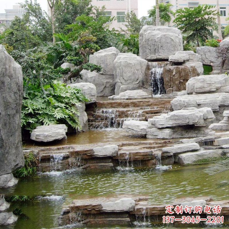 鹤壁园林石头假山流水