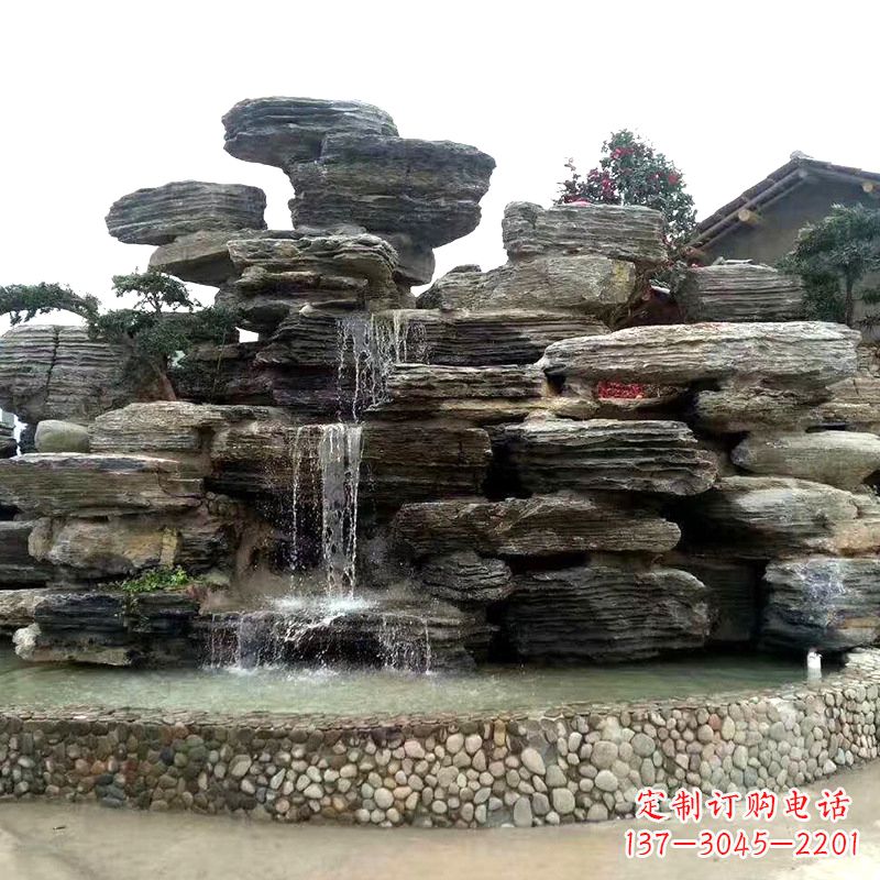 鹤壁园林塑石假山流水