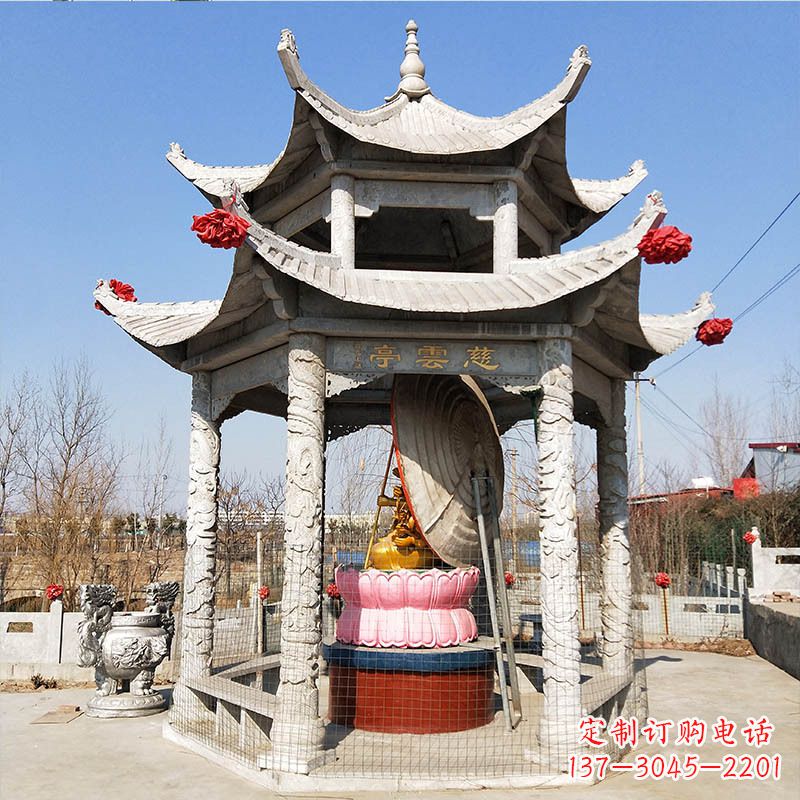 鹤壁园林亭子双层凉亭