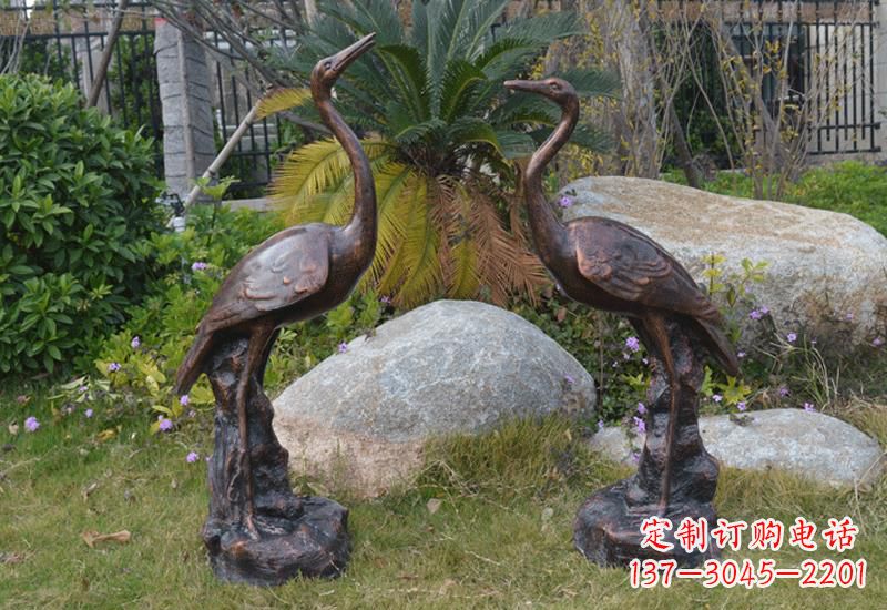 鹤壁站立仙鹤雕塑 (2)