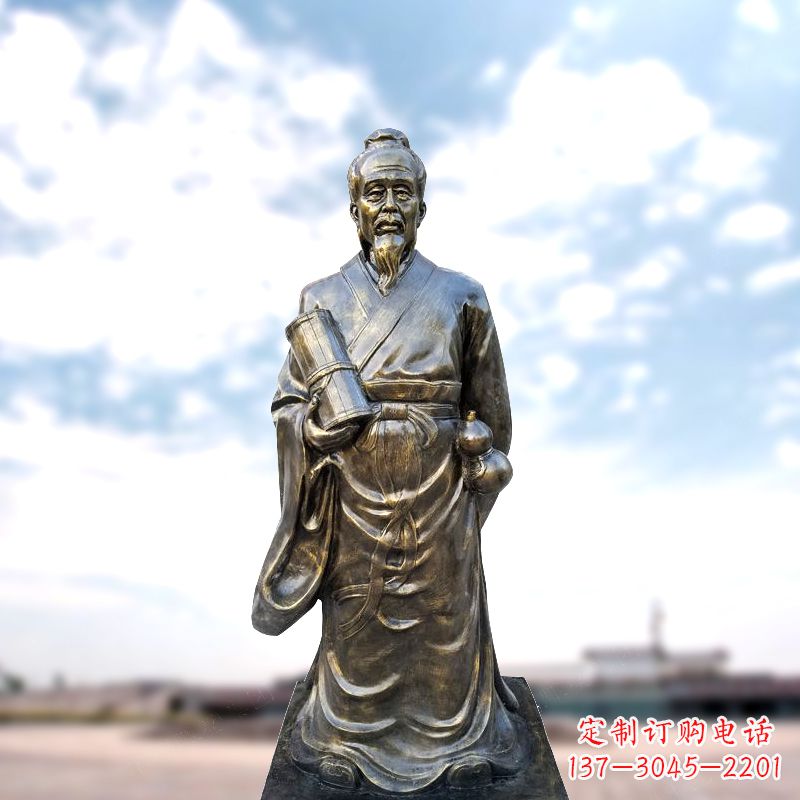 鹤壁张仲景仿铜雕像