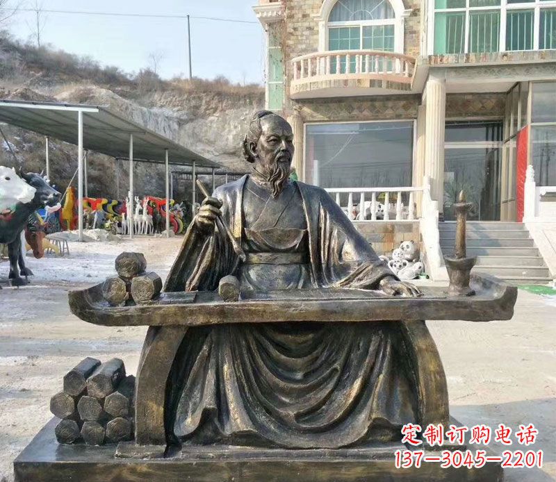 鹤壁张仲景铜公园雕