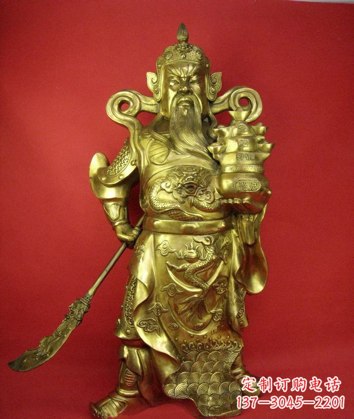 鹤壁招财关公铜雕