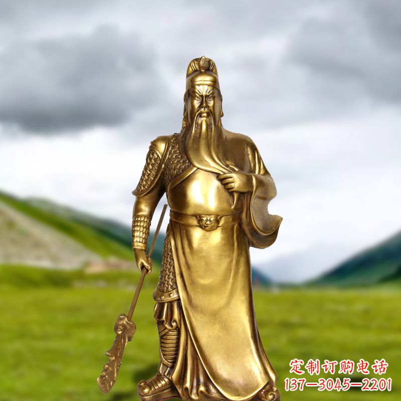 鹤壁招财关公铜雕像