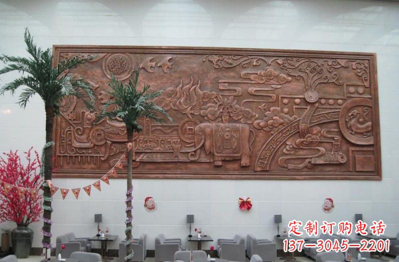 鹤壁招财进宝大象铜浮雕