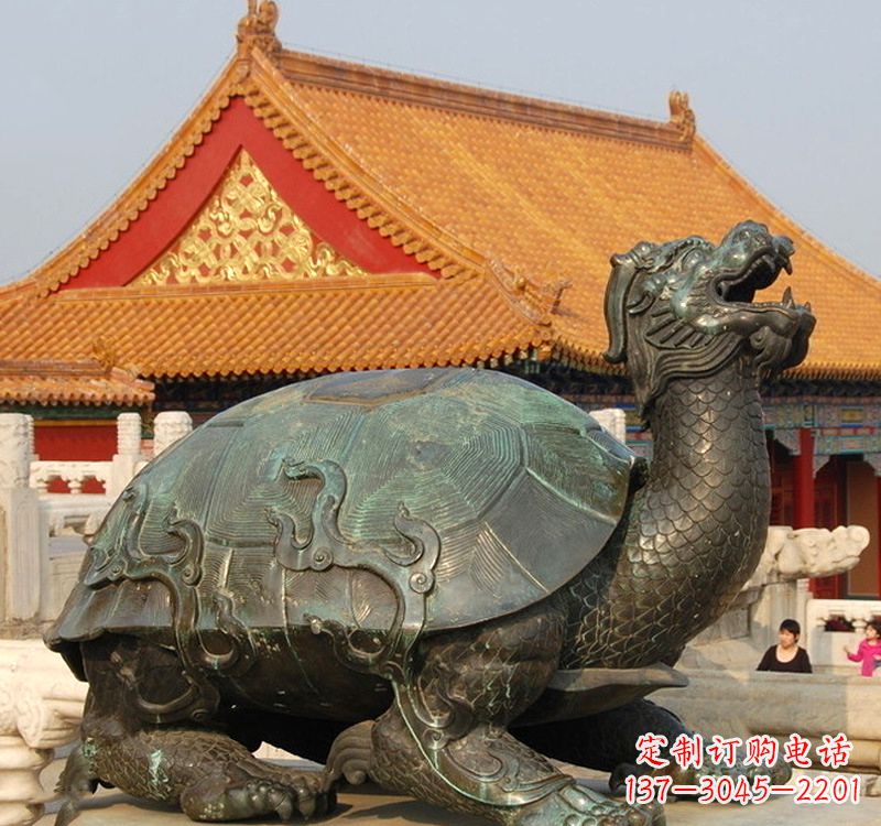 鹤壁招财龙龟铜雕塑