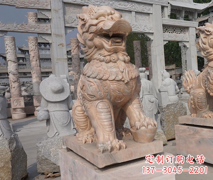 鹤壁招财瑞兽麒麟石雕 (3)