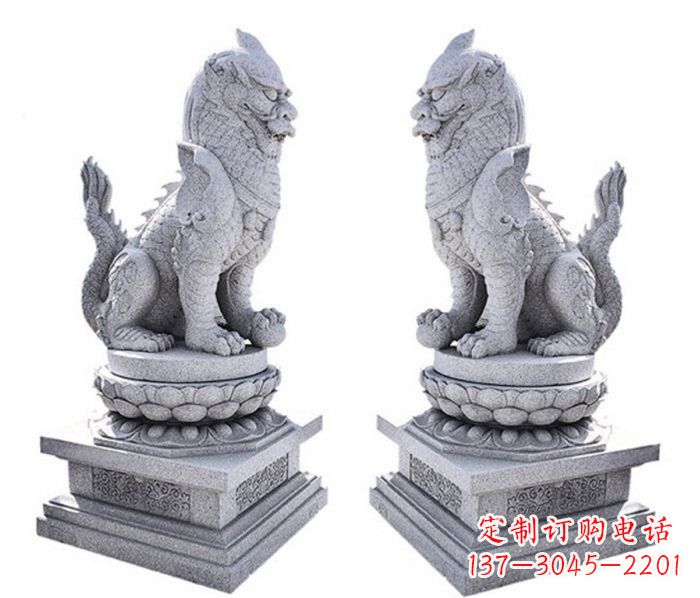 鹤壁招财神兽麒麟石雕