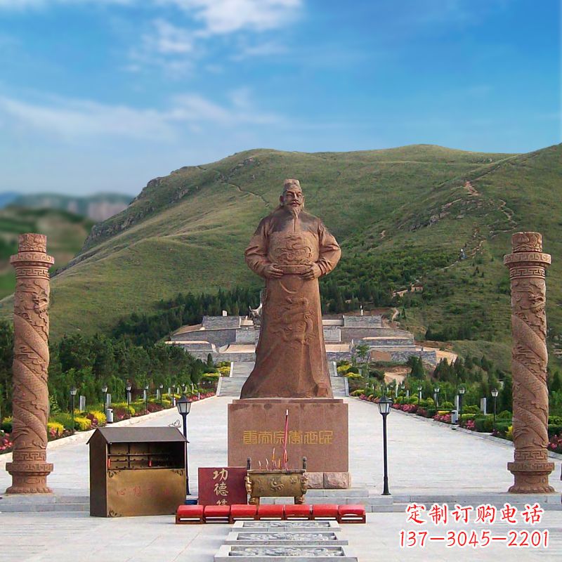 鹤壁中国历史名人大型李世民景观雕塑