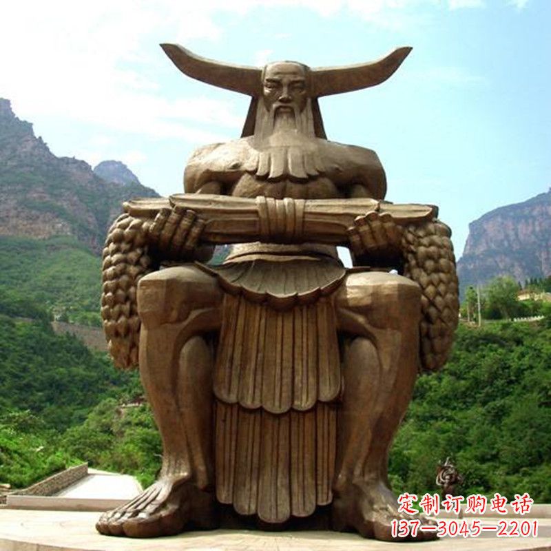 鹤壁中华民族人文初祖五榖神农大帝大型景观雕塑