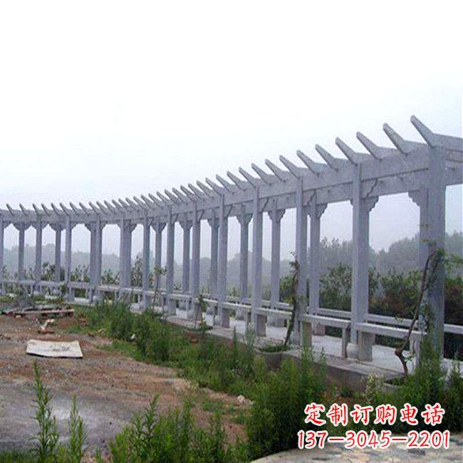 鹤壁中式花架石雕长廊