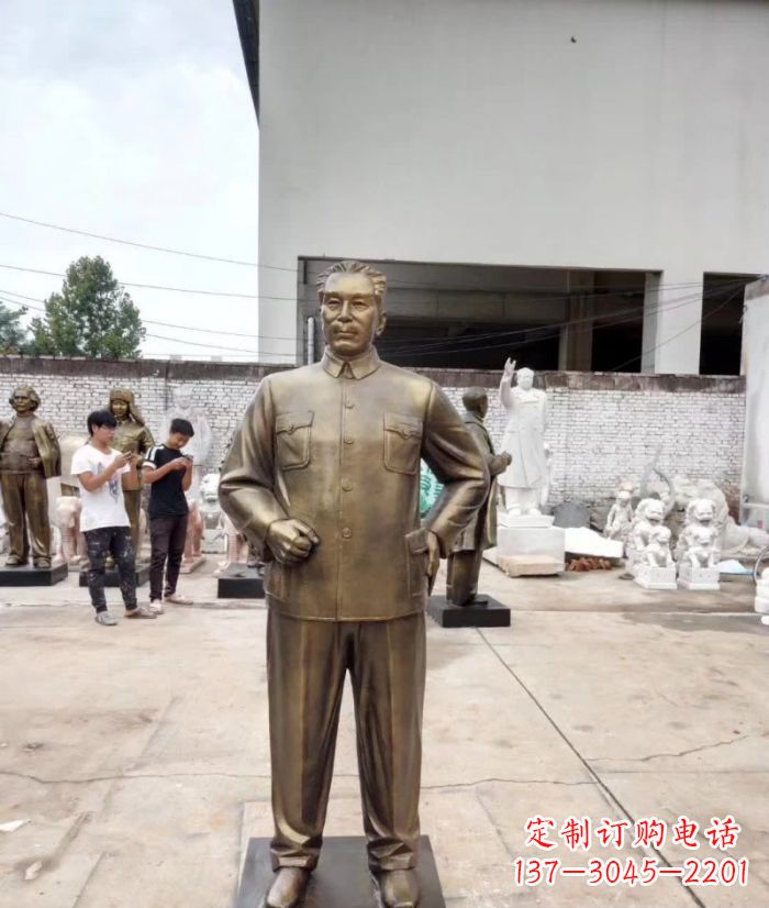 鹤壁周恩来铜雕 (3)