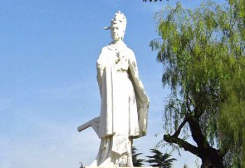 鹤壁虞姬石雕像-秦末汉初著名美人汉白玉雕塑