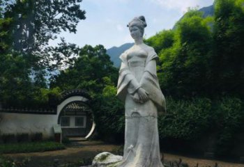 鹤壁园林历史名人塑像王昭君汉白玉雕塑