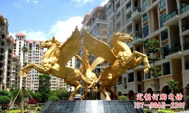 鹤壁铸铜飞马雕塑