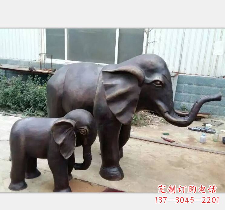 鹤壁铸铜公园大象雕塑