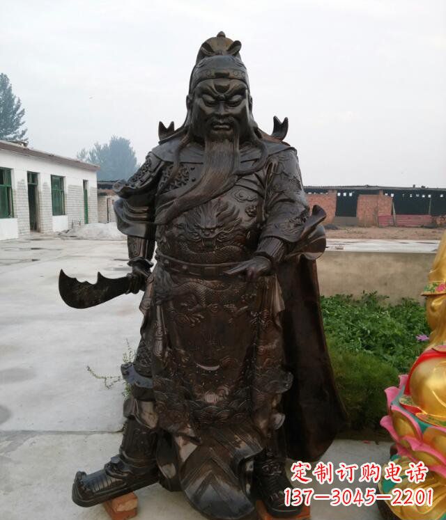 鹤壁铸铜关公像铜雕