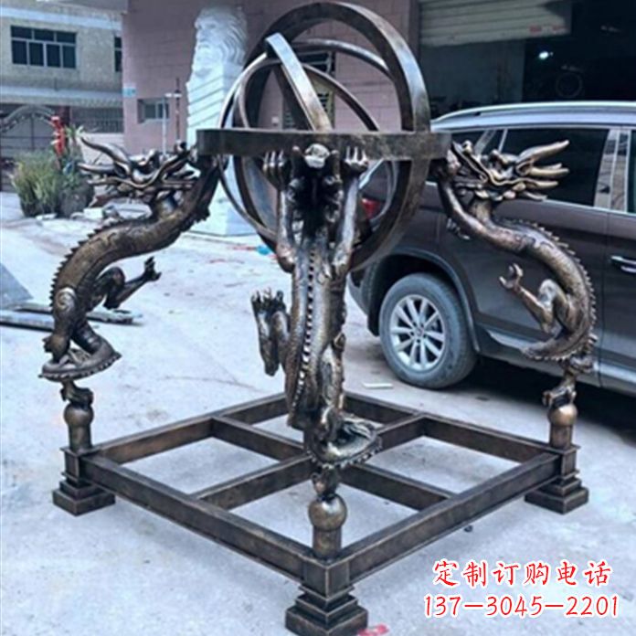 鹤壁铸铜浑天仪景观雕塑摆件