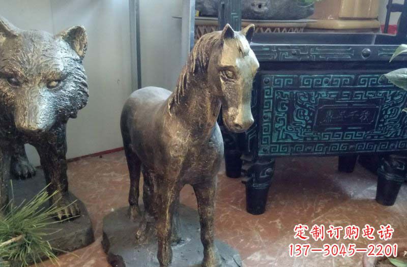 鹤壁铸铜马雕塑222