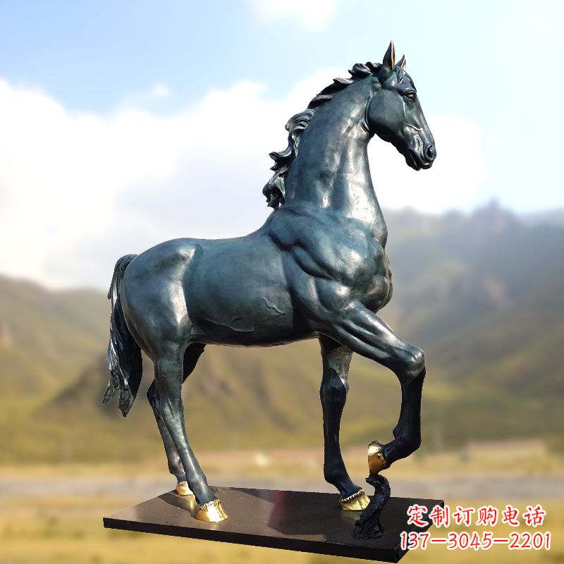 鹤壁铸铜马铜雕塑