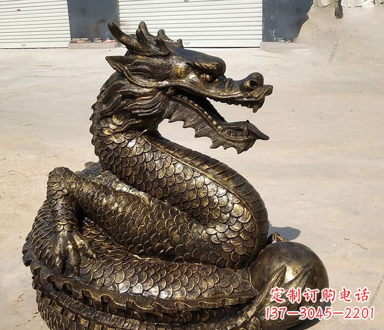 鹤壁铸铜神龙雕塑