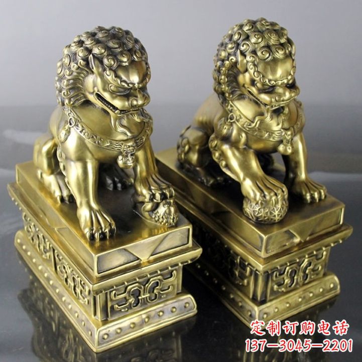 鹤壁铸铜天安门狮子雕塑