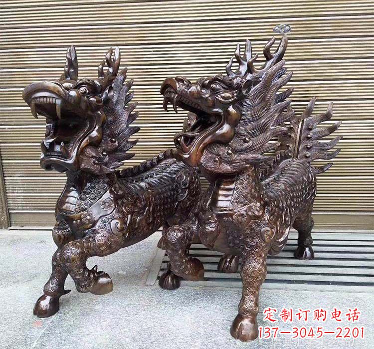 鹤壁铸铜铜麒麟