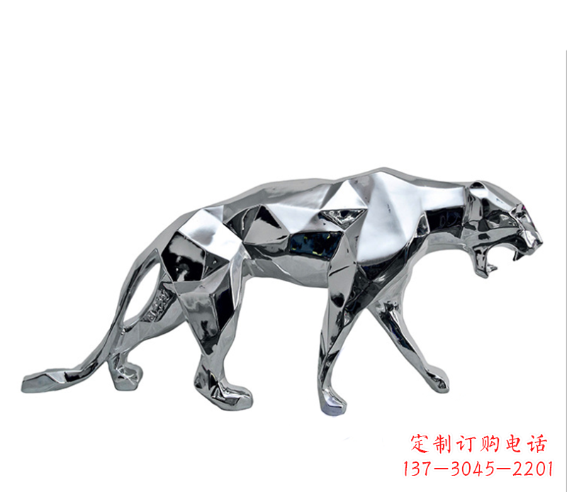 鹤壁豹子雕塑不锈钢