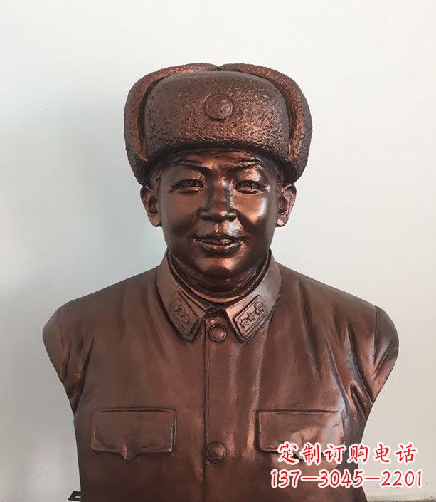 鹤壁紫铜雷锋半身像