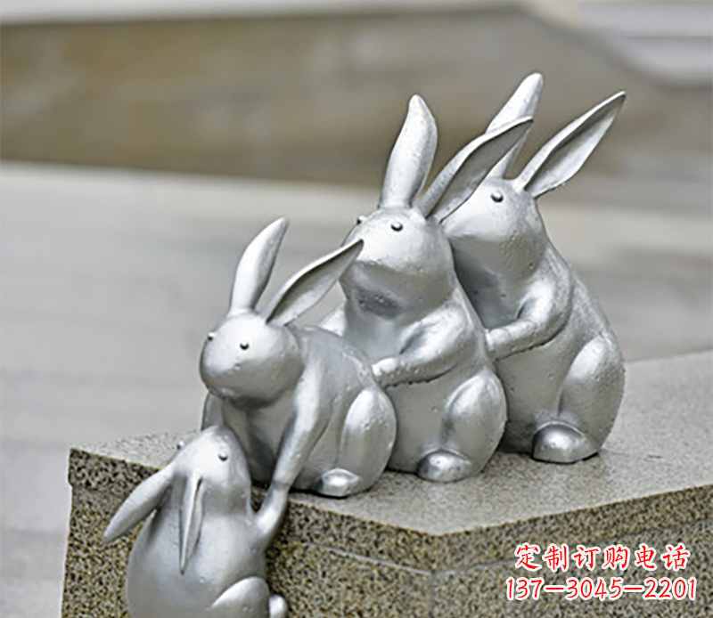 鹤壁兔子雕塑不锈钢