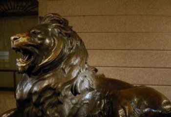 鹤壁铸铜狮子铜雕 (2)
