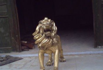 鹤壁铸铜狮子西洋狮子铜雕